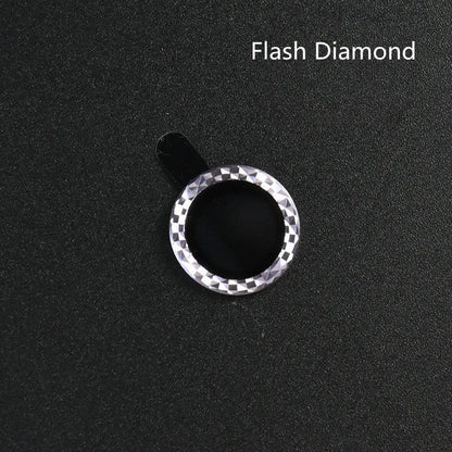 iPhone 12 lens protective film with diamond-cut aluminium alloy ring and tempered glass layer