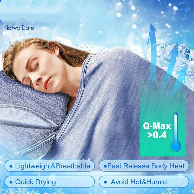 Hhomeenjoy Comfortable Cooling Blanket for Cozy Summertime Relaxation