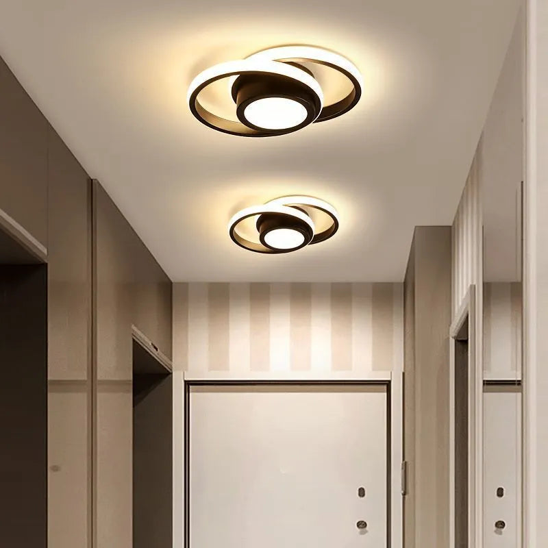 Modern silicone LED corridor light in butterfly and geometric shapes for entrance halls