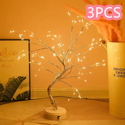 Shimmering Copper Charm - Enchanting LED light with copper wire design for a cozy, ambient glow in your bedroom