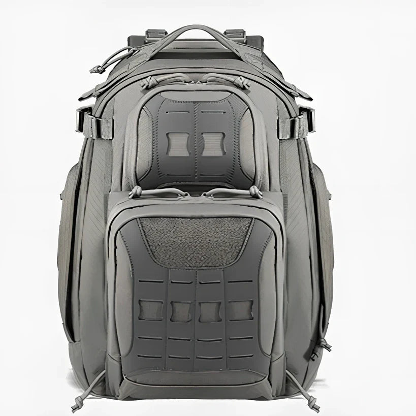 45-litre camouflage tactical backpack with 600D polyester construction for mountain climbing