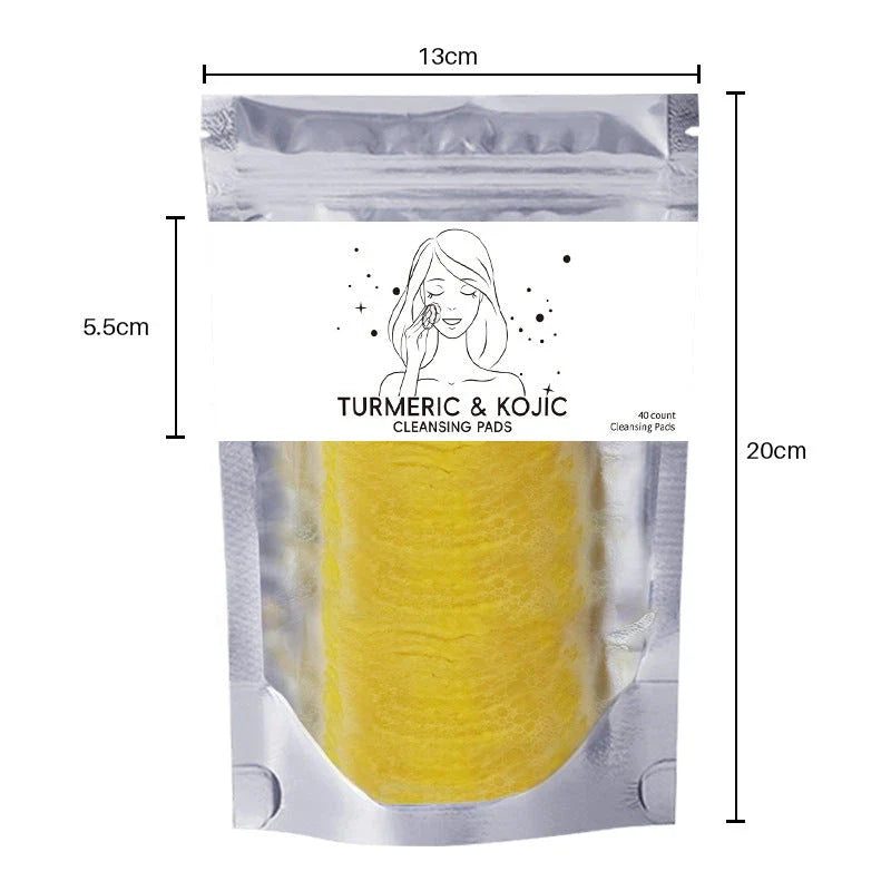 Luxurious Turmeric Cleansing Pads for Deep Pore Purification and Radiant Skin