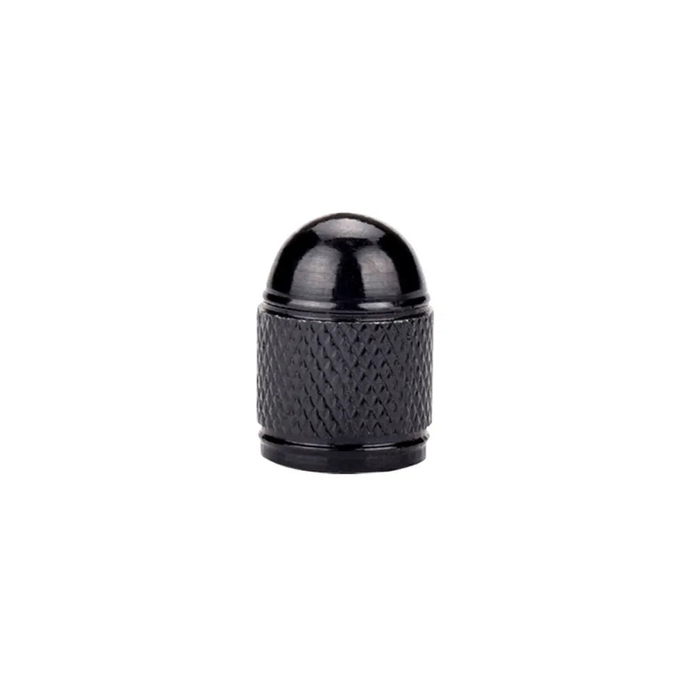 Aluminium mountain bike tyre valve cap with decorative beads and chain design
