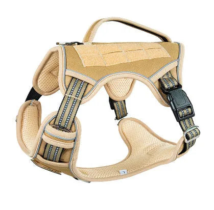 Working dog tactical chest strap in oxford cloth for search and rescue patrol dogs
