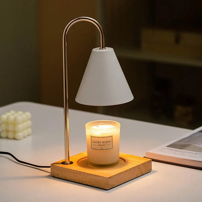 Elegant aromatherapy candle lamp with adjustable lighting, perfect for home decor and relaxation