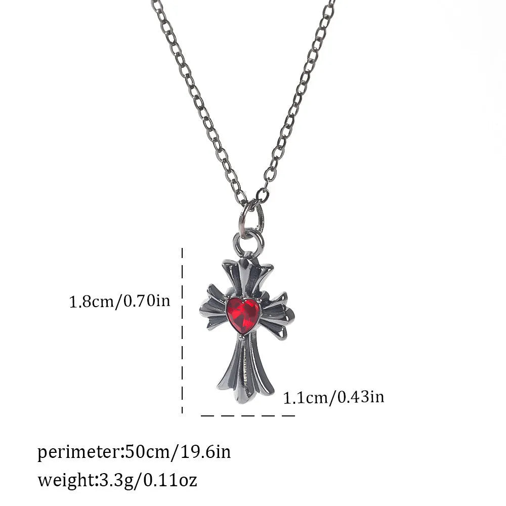 Gothic style zinc alloy necklace with bat pendant on a silver chain against dark background.