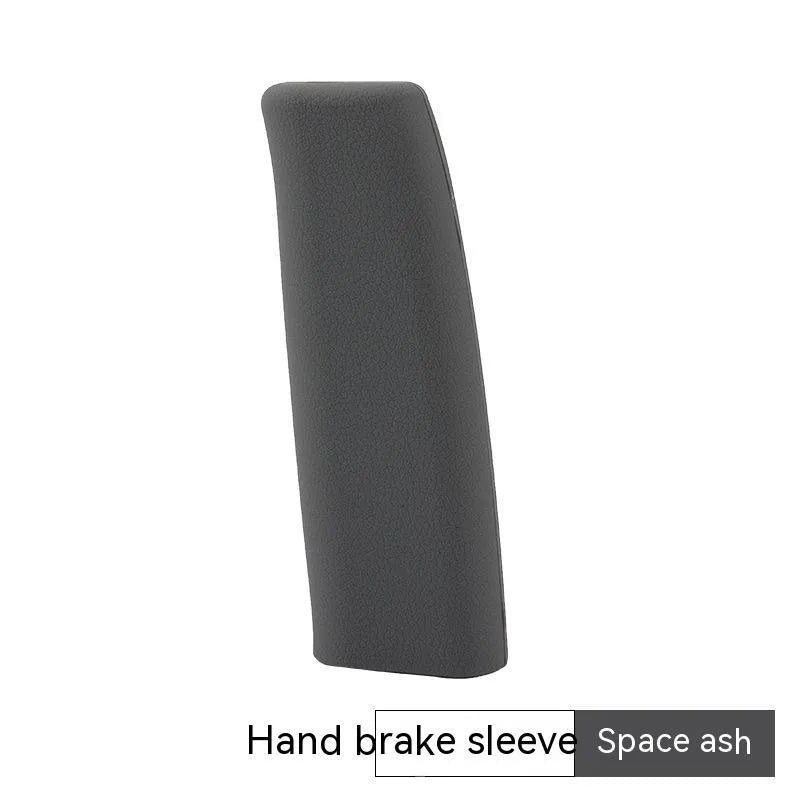 Silicone handbrake sleeve for cars in black, grey, beige, red, and blue colours
