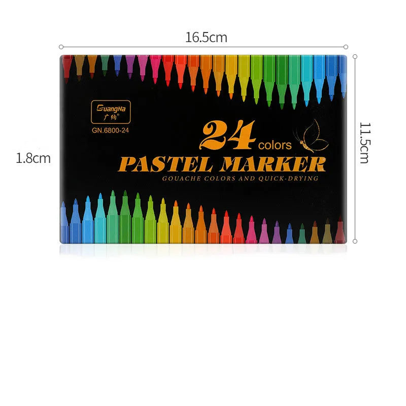 Hand pen body painting DIY graffiti set with 16.5cm plastic pens in a colour box