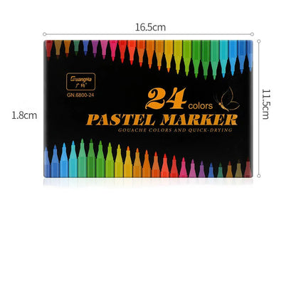 Hand pen body painting DIY graffiti set with 16.5cm plastic pens in a colour box