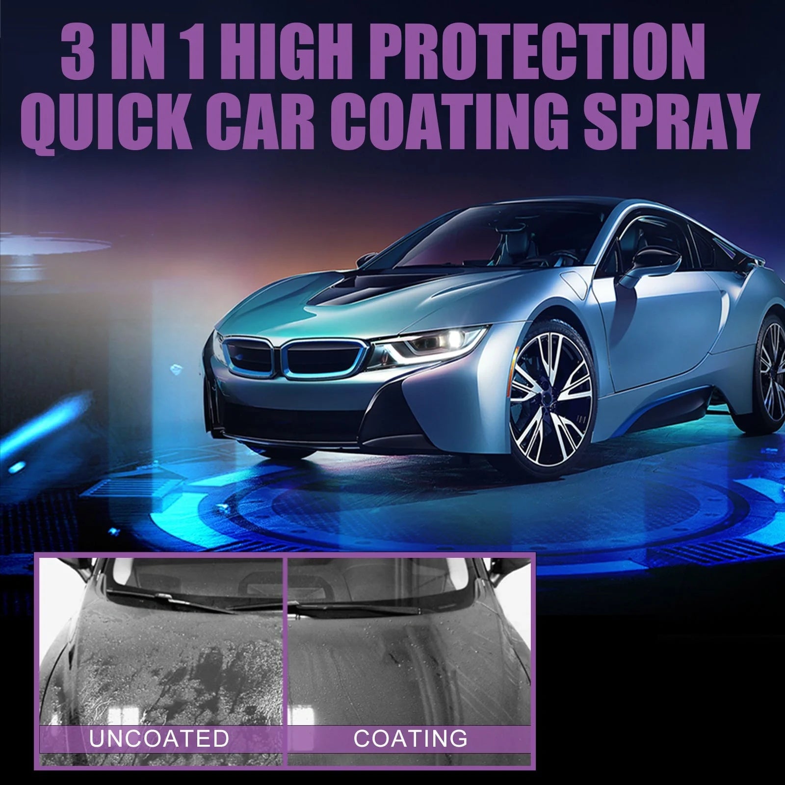 3 In 1 High Protection Fast Car Paint Spray Automatic with durable PE material for long-lasting paint protection