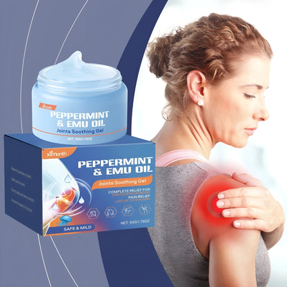 50g tube of joint soothing gel with menthol and emu oil for topical muscle and joint relief