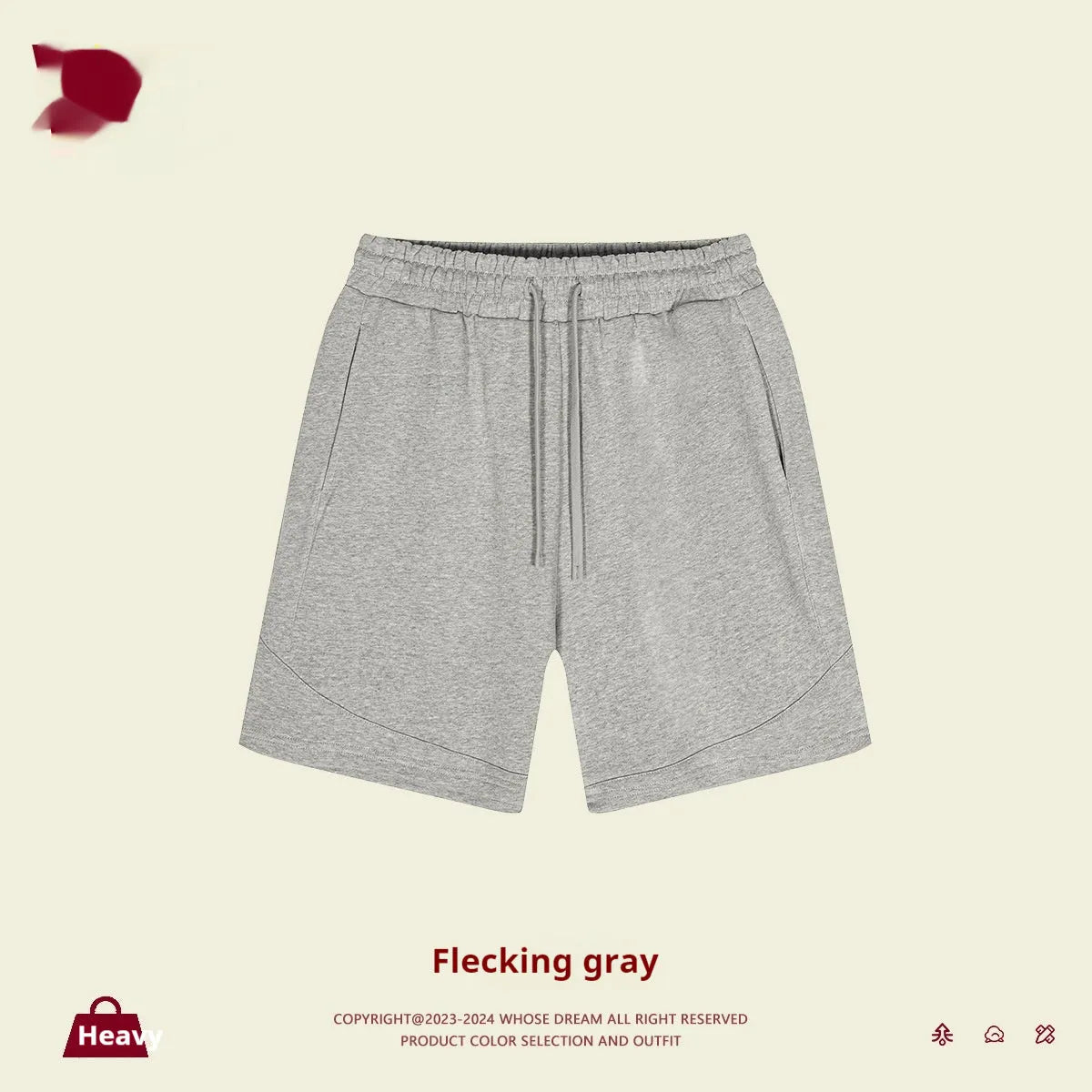 Children's cotton shorts in solid colours with loose fit for sports and casual activities