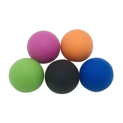 Green TPE massage ball for muscle relaxation with 6.1cm diameter