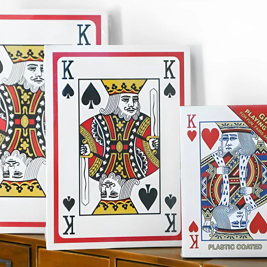 Oversized large playing cards for fighting landlord table game in paper construction