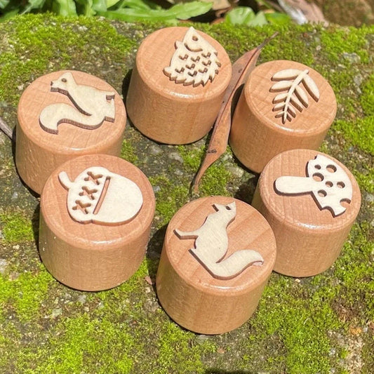 Wooden children's seal toy from Autumn Collection Series for infants 0-3 years