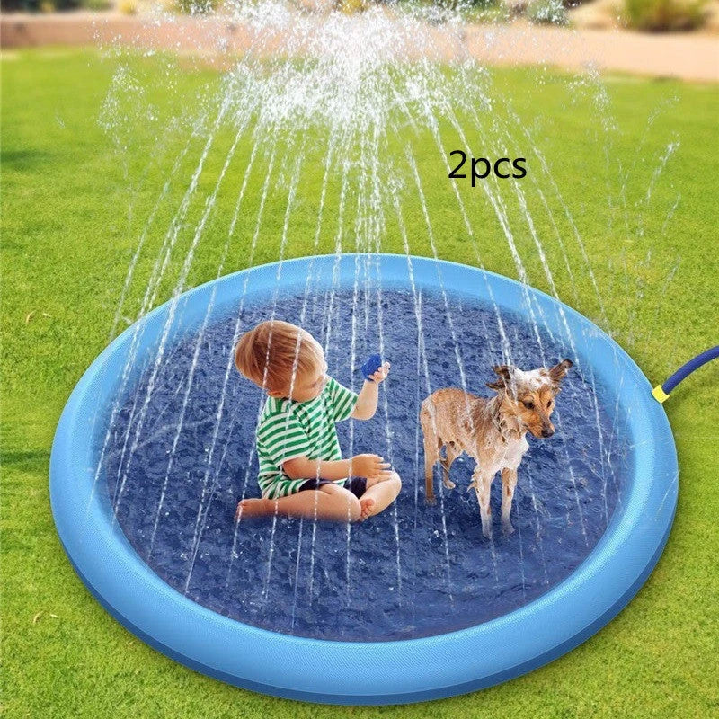 Splash Pad for Kids and Pets - Durable, Non-Slip Outdoor Water Play Mat for Refreshing Backyard Fun
