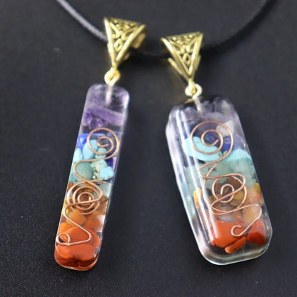 Captivating Healing Crystal Pendant with Natural Stones for Yoga, Meditation, and Spiritual Wellness