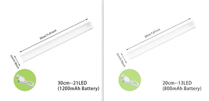 Stainless steel wireless LED motion sensor night light with magnetic wall mounting