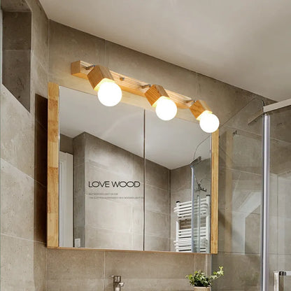 Circular mirror-finish LED wall lamp with 24cm diameter showing three light colour options