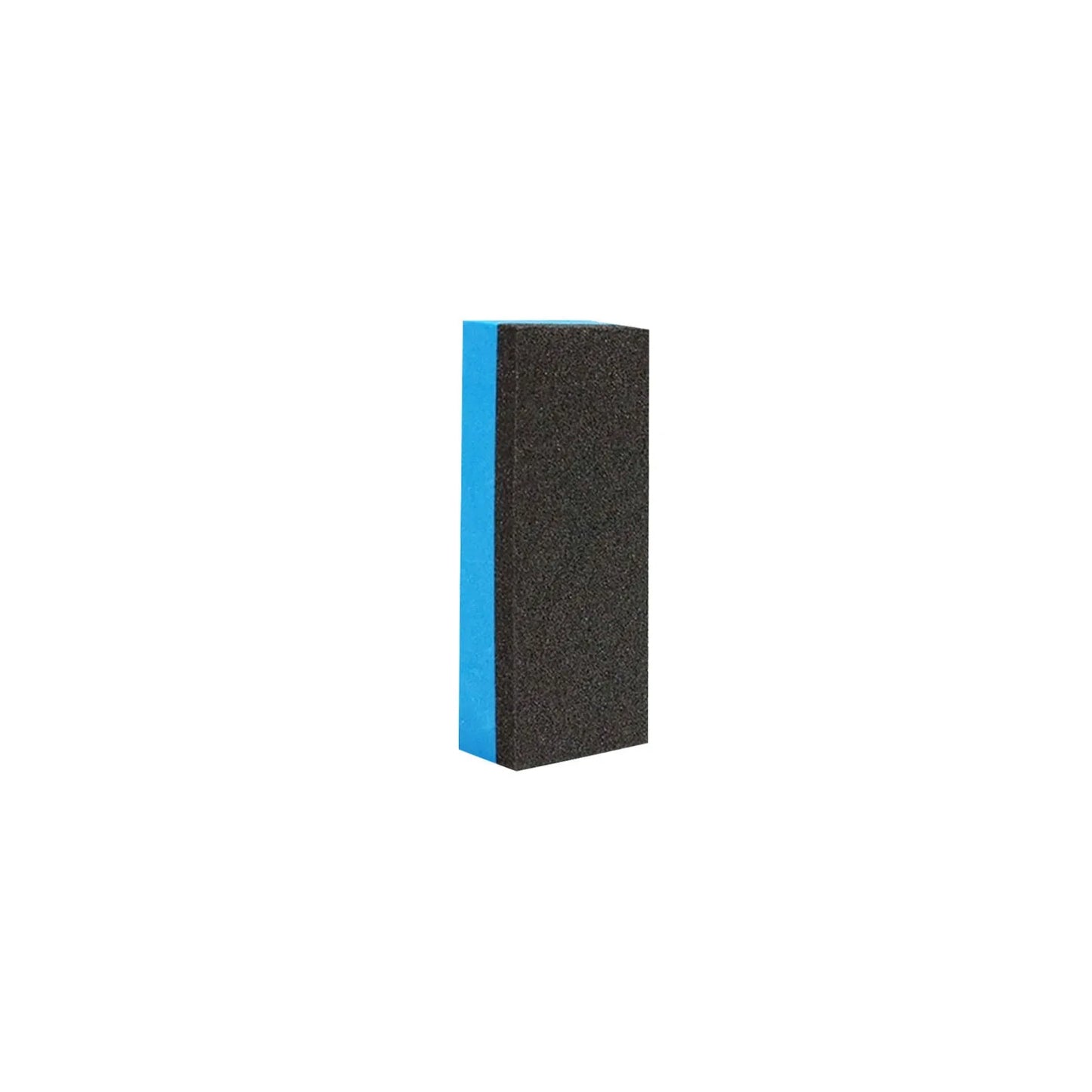 Blue square sponge and spray bottle of car iron powder rust remover