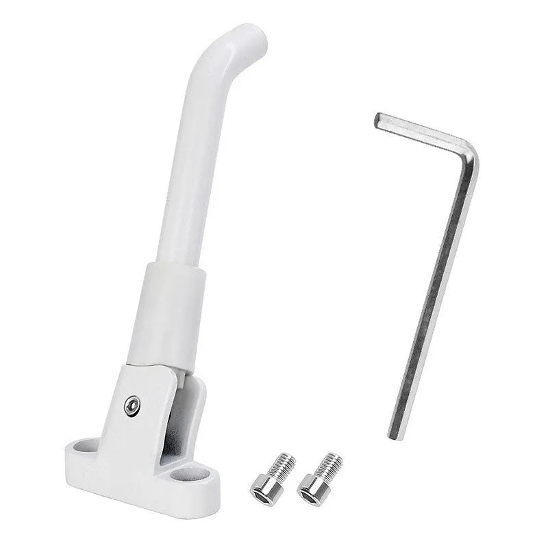 Aluminium alloy electric scooter foot brace in black, white and grey colour options