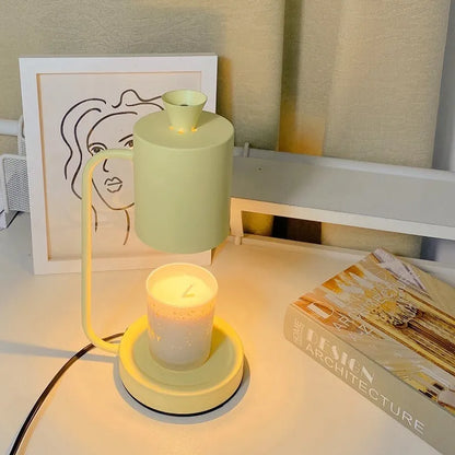 European style aromatherapy melting wax lamp with dimmer switch and metal construction