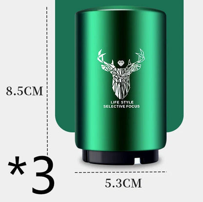 Stainless steel automatic beer bottle opener with one-hand operation