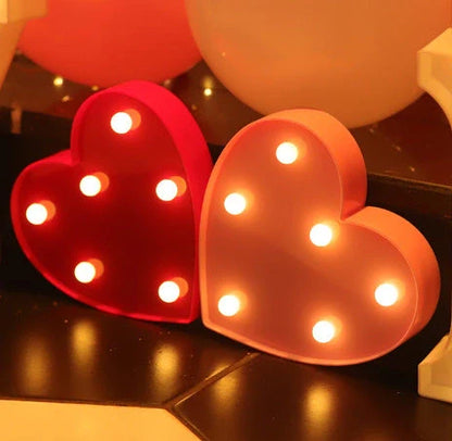 Luminous LED Letter Number Night Light with remote control for weddings and parties
