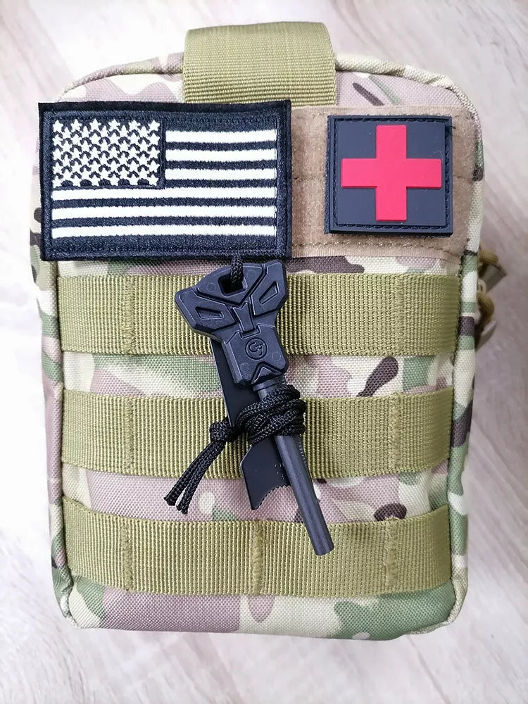 King of Wildfire Flint - Black Magnesium Fire Starter Rod for Outdoor Survival