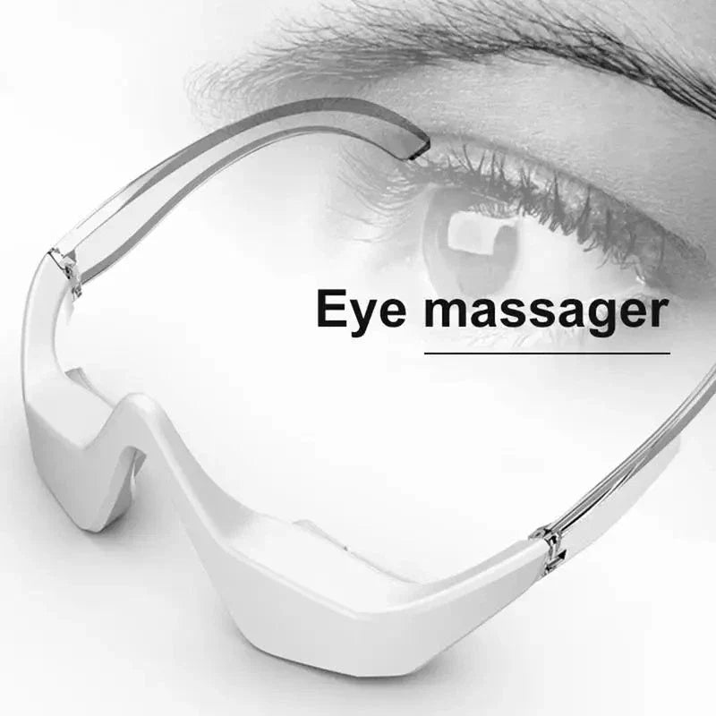 Rechargeable eye massager with micro-current technology to reduce wrinkles, dark circles, and eye puffiness