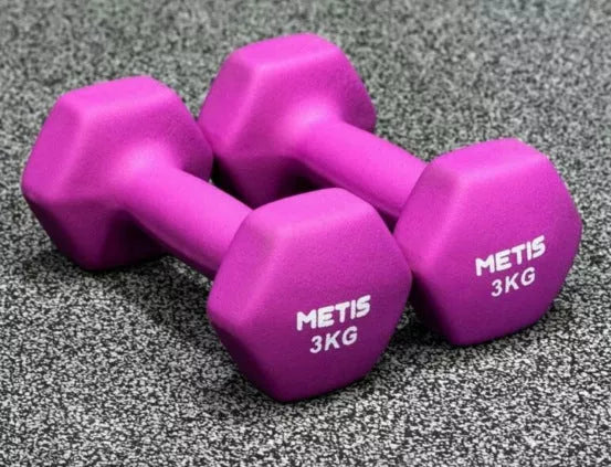 Yiling Hexagonal PVC Dumbbells for home fitness and strength training