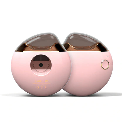 Baby electric nail clippers showing compact design with USB charging port and rotating cutting mechanism