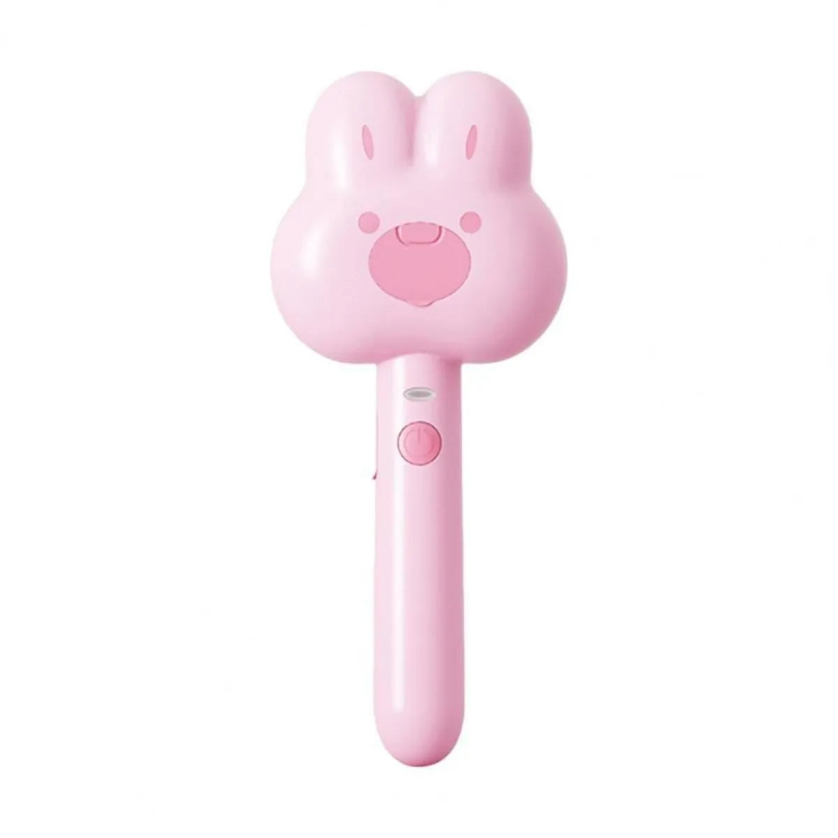 Rechargeable cat grooming comb with steam function in cartoon design, showing long handle and brush head