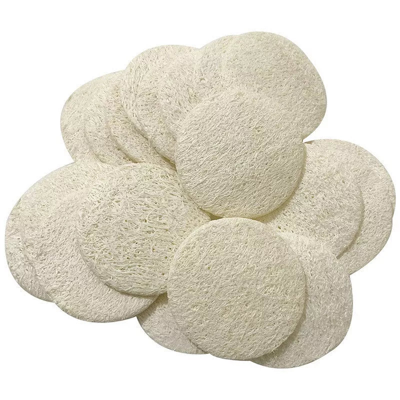 Natural loofah make-up removing tissues for gentle face cleansing
