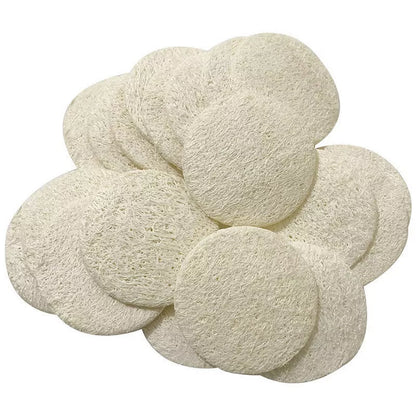 Natural loofah make-up removing tissues for gentle face cleansing