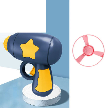 LED Light Flying Saucer Launcher Toy Set with flashing discs for pets and kids