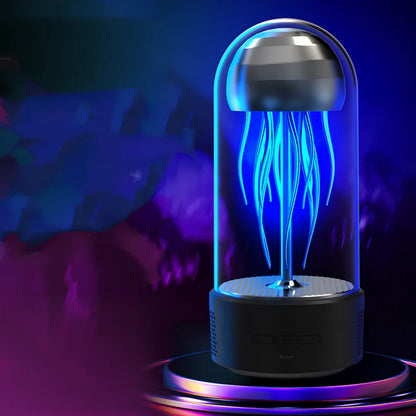 Jellyfish-shaped Bluetooth speaker with colourful LED lights and 28cm height