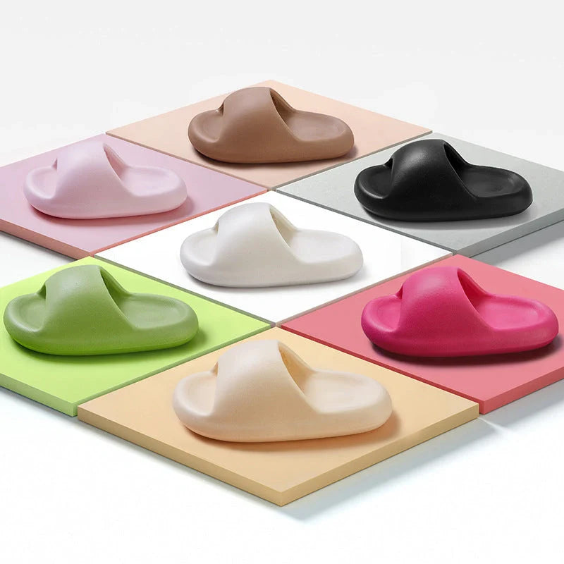 Bread Shoes Soft Slippers in candy colors with 3.5cm thick sole