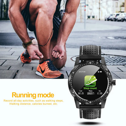 COLMI SKY1 smartwatch in red, white, or yellow with colour display on wrist