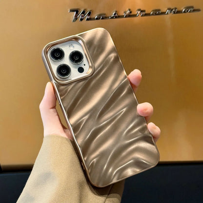 Purple TPU back cover phone case with Desert Gold silk pattern and three-dimensional design for selected iPhone models.