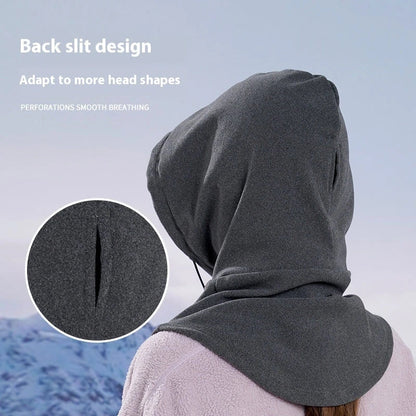 Premium fleece face mask and neck warmer with 360-degree coverage, adjustable drawstring, and versatile design for winter outdoor activities