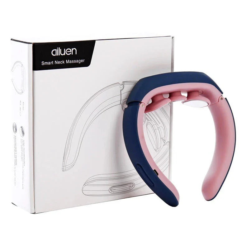 Therapeutic Neck Massager with Soothing Vibrations and Targeted Acupressure for Neck and Shoulder Pain Relief