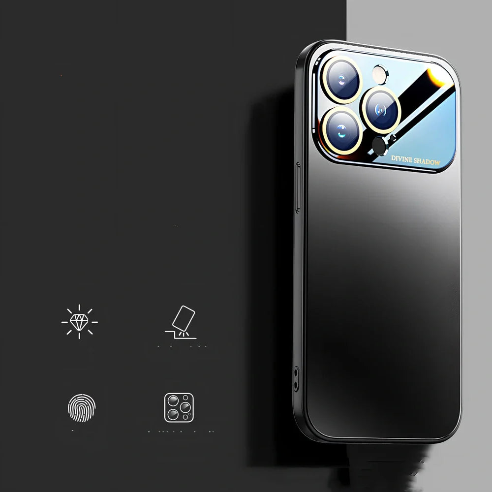 Frosted silicone iPhone case showing matte finish and shockproof design for device protection