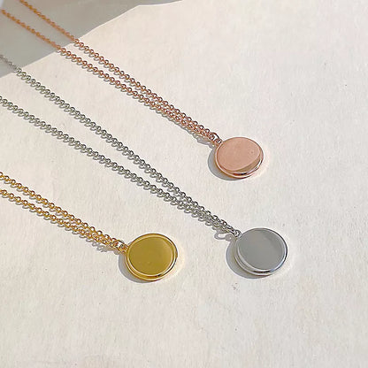 S925 pure silver projection necklace with LOVE design in gold, rose gold, and silver