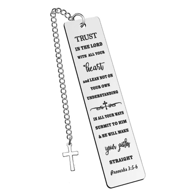 Stainless steel Family Bible verse bookmark with CFS5170 colour finish and European style design
