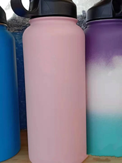 Premium stainless steel insulated water bottle in various colors, perfect for outdoor activities and hydration