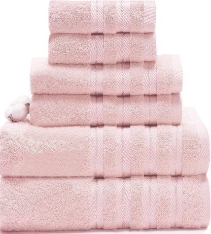 Long staple cotton towel set with three sizes: face cloth, hand towel, and bath sheet in navy blue