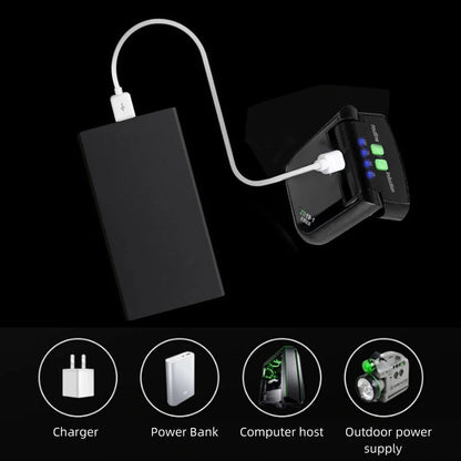 LED Smart Sensor Headlight for night fishing and cycling with USB charging