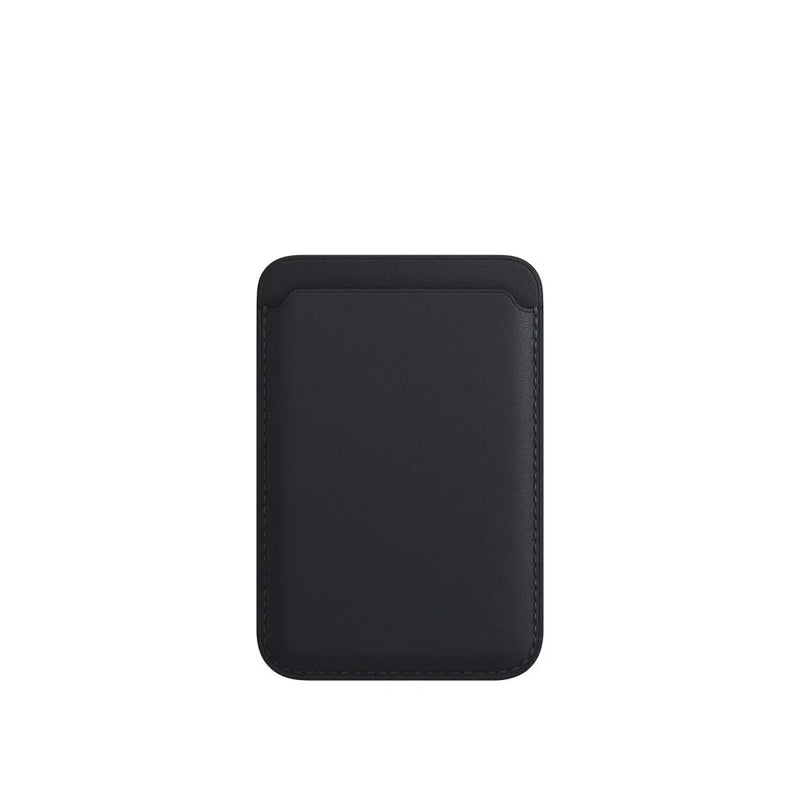 Magnetic Card Case Compatible with Apple MagSafe, PU Leather Wallet-Style Mobile Phone Protective Case Back with Card Holder, Available in Black, Brown, Dark Blue and Other Colours