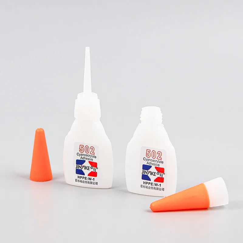 Tube of instant strong shoe repair glue in 3g and 8g sizes for mending soles and heels.